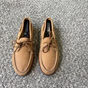 Sperry Men’s Gold Cup 2 Eye Tan Brown Leather Boat Shoes Size 10.5